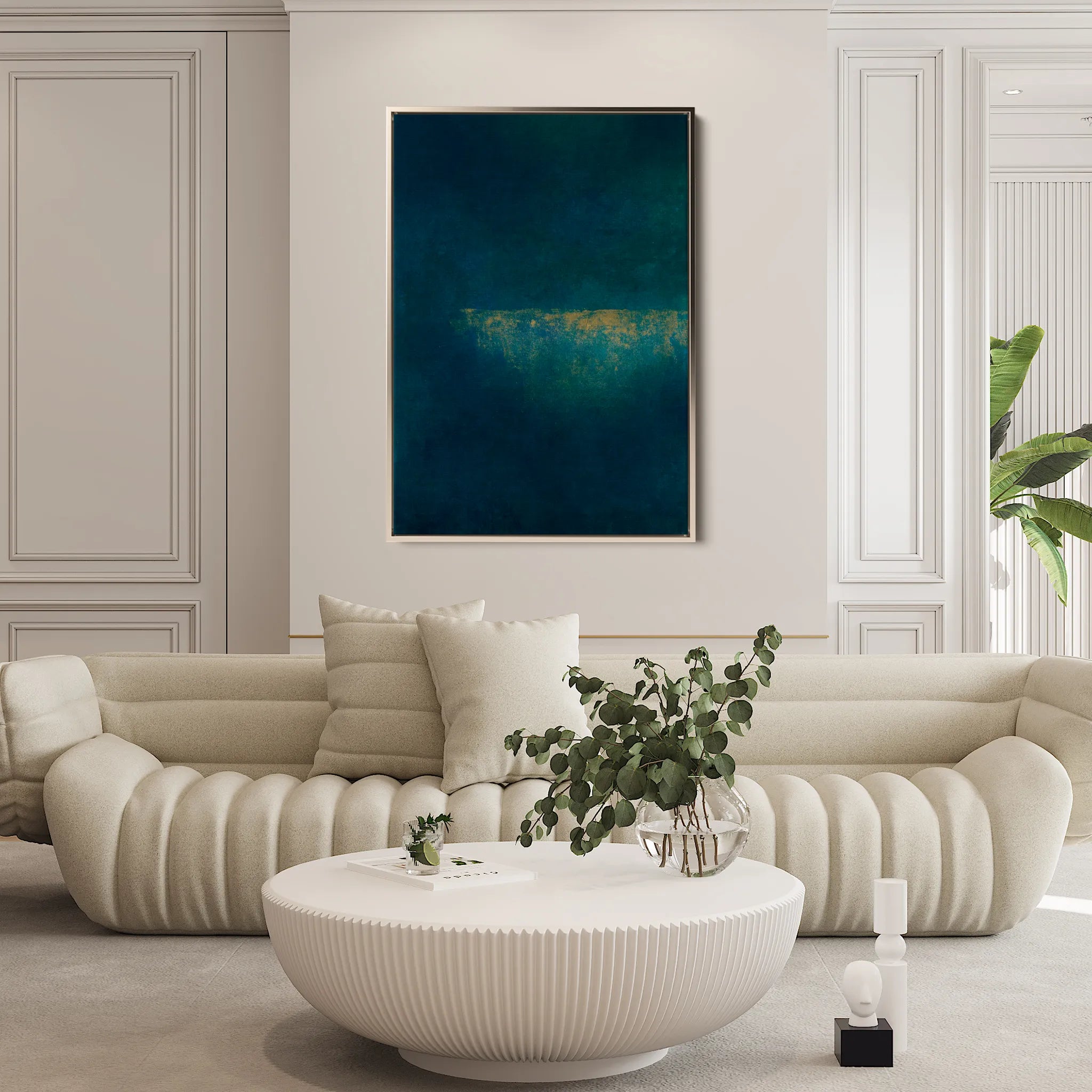 Abstract 263 Canvas Art 60 x 40 cm / Black