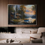 Landscape 263 Canvas Art 60 x 40 cm / Black