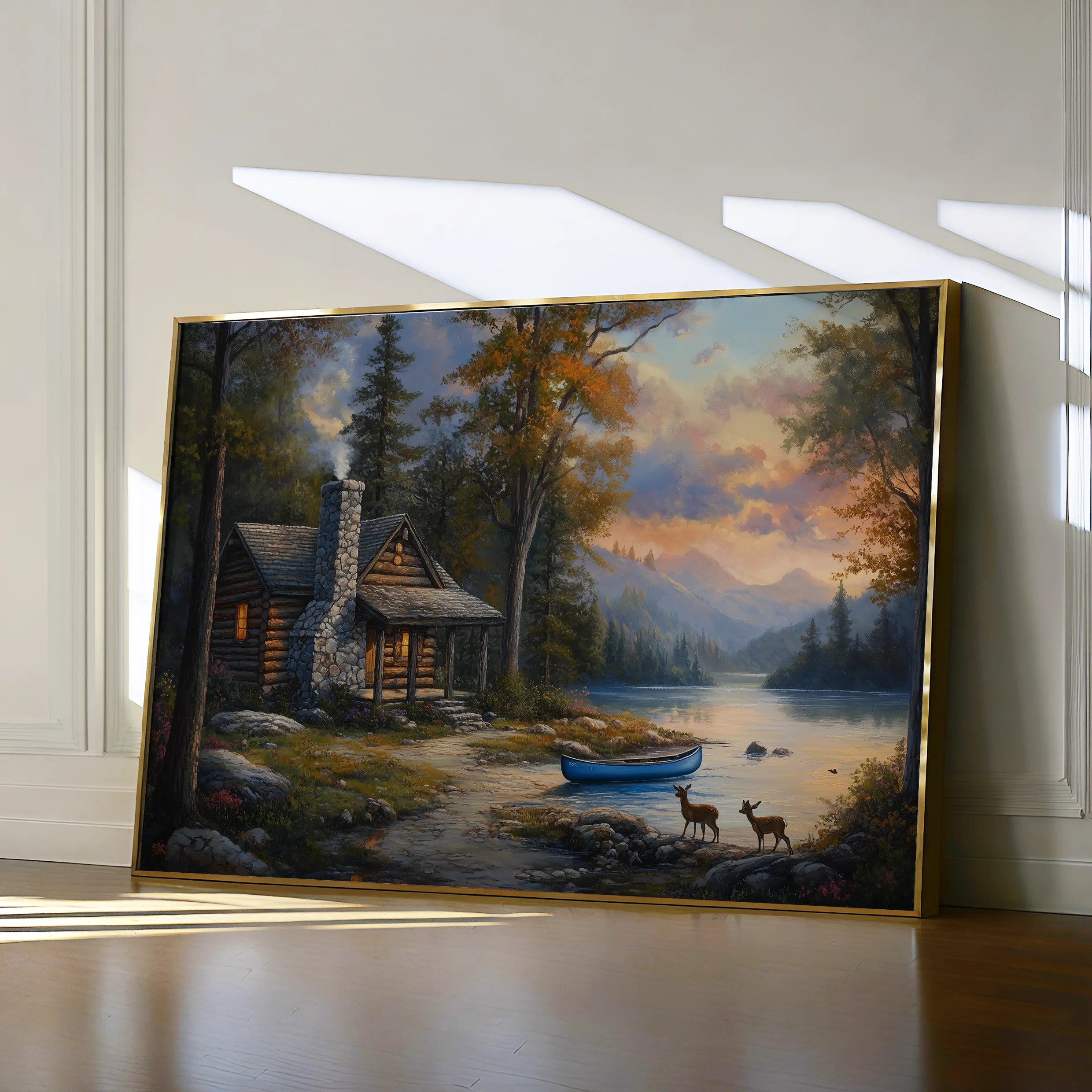 Landscape 263 Canvas Art 60 x 40 cm / Black
