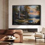Landscape 263 Canvas Art 60 x 40 cm / Black