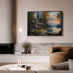 Landscape 263 Canvas Art 60 x 40 cm / Black