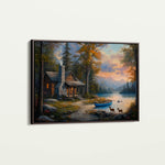 Landscape 263 Canvas Art 60 x 40 cm / Black