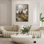 Horses 264 Canvas Art 60 x 40 cm / Black