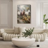 Horses 264 Canvas Art 60 x 40 cm / Black