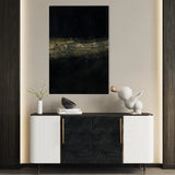 Abstract 265 Canvas Art 60 x 40 cm / Black