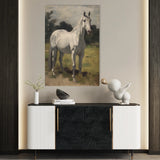 Horses 265 Canvas Art 60 x 40 cm / Black