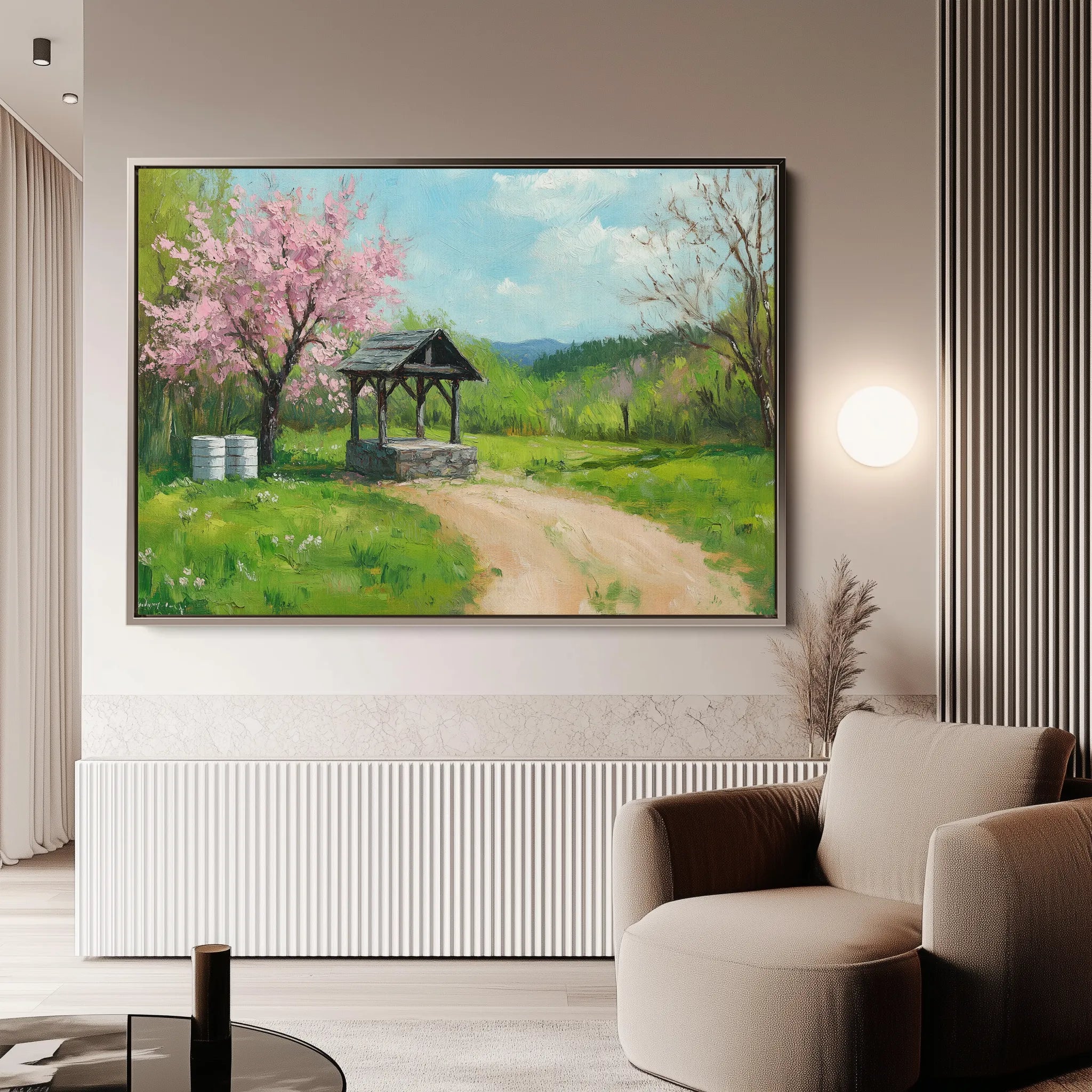 Landscape 265 Canvas Art 60 x 40 cm / Black