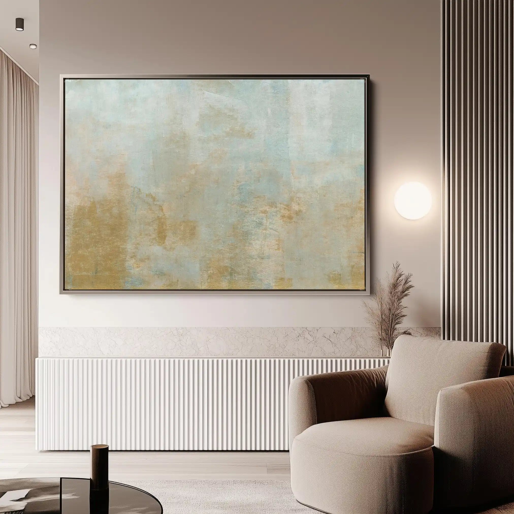 Abstract 266 Canvas Art 60 x 40 cm / Black