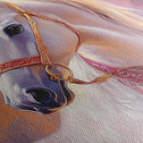 Horses 266 Canvas Art 60 x 40 cm / Black