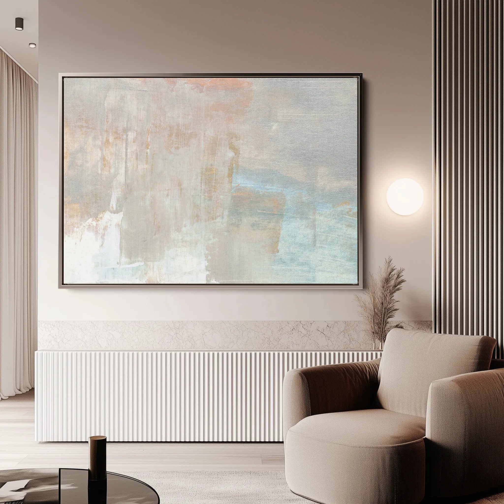 Abstract 267 Canvas Art 60 x 40 cm / Black