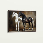 Horses 267 Canvas Art 60 x 40 cm / Black