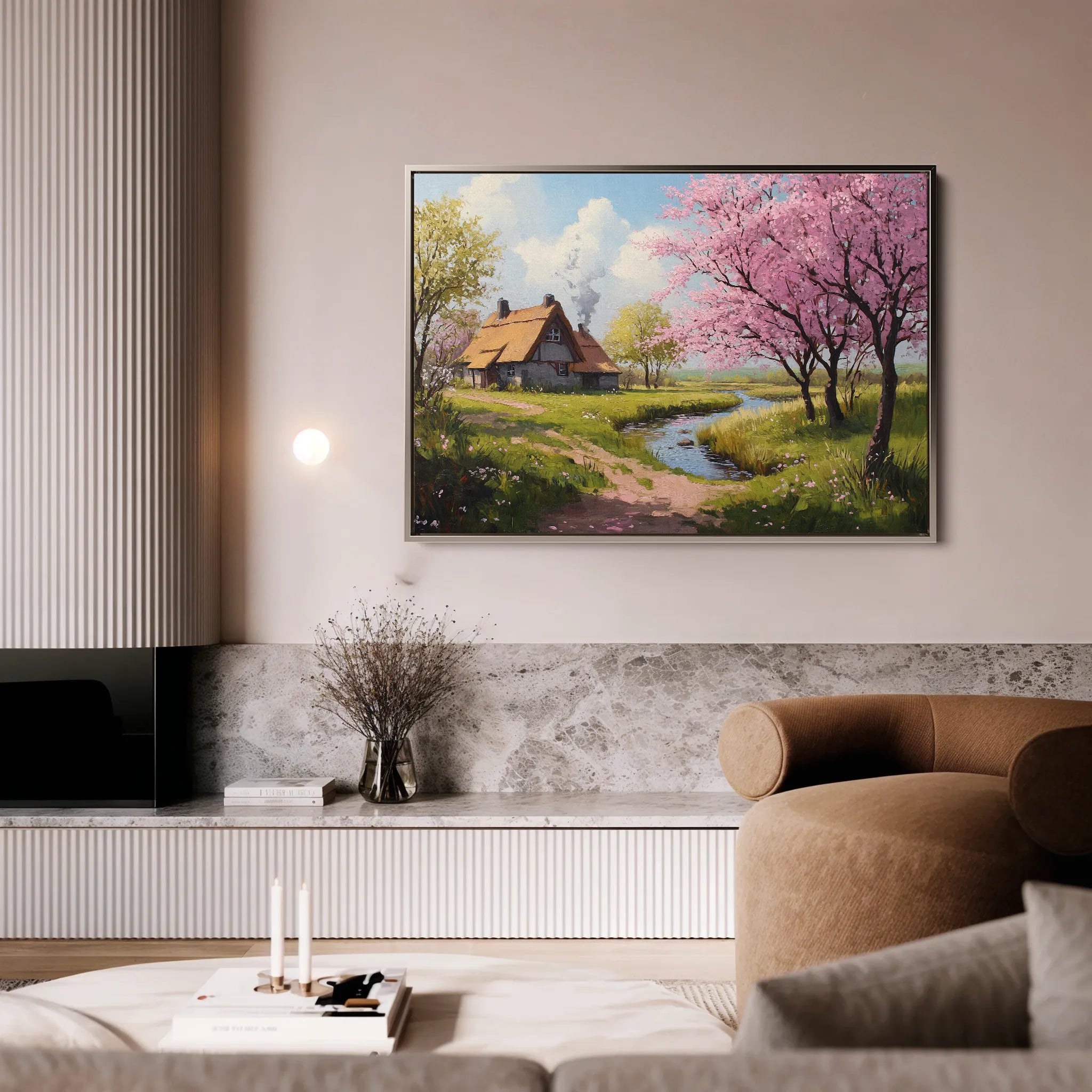 Landscape 267 Canvas Art 60 x 40 cm / Black
