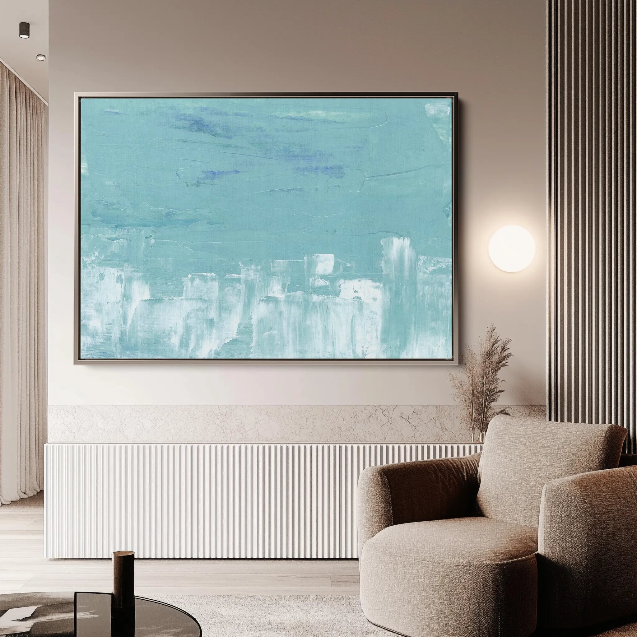 Abstract 268 Canvas Art 60 x 40 cm / Black