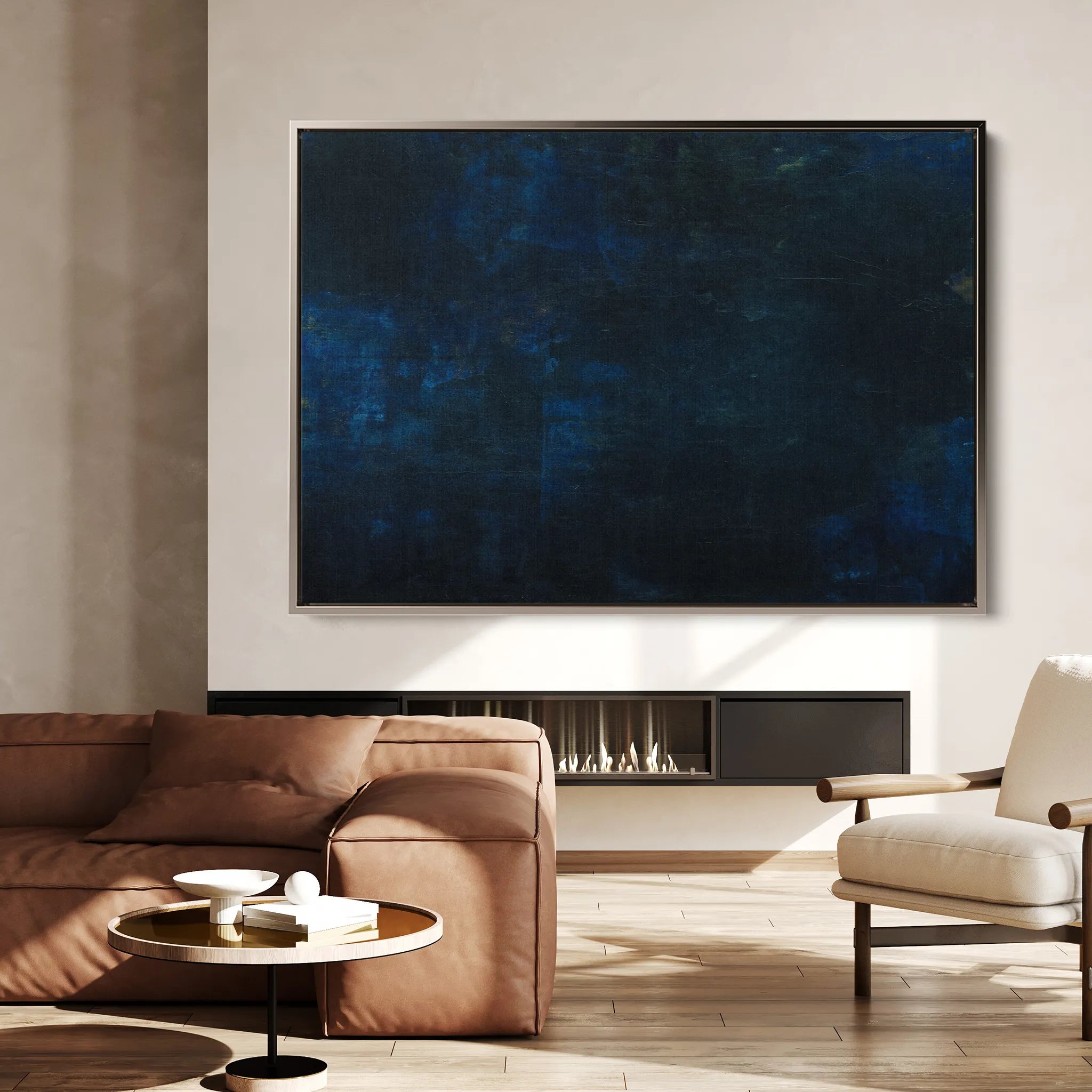 Abstract 269 Canvas Art 60 x 40 cm / Black