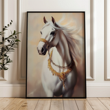 Horses 270 Canvas Art 60 x 40 cm / Black