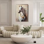 Horses 270 Canvas Art 60 x 40 cm / Black