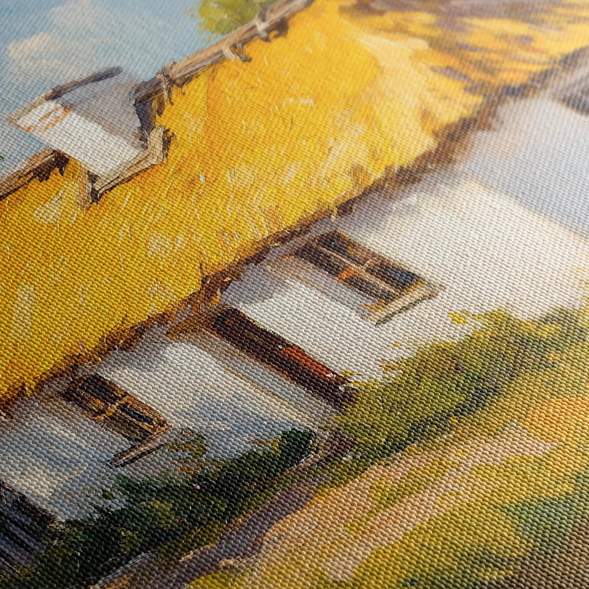 Landscape 270 Canvas Art 60 x 40 cm / Black