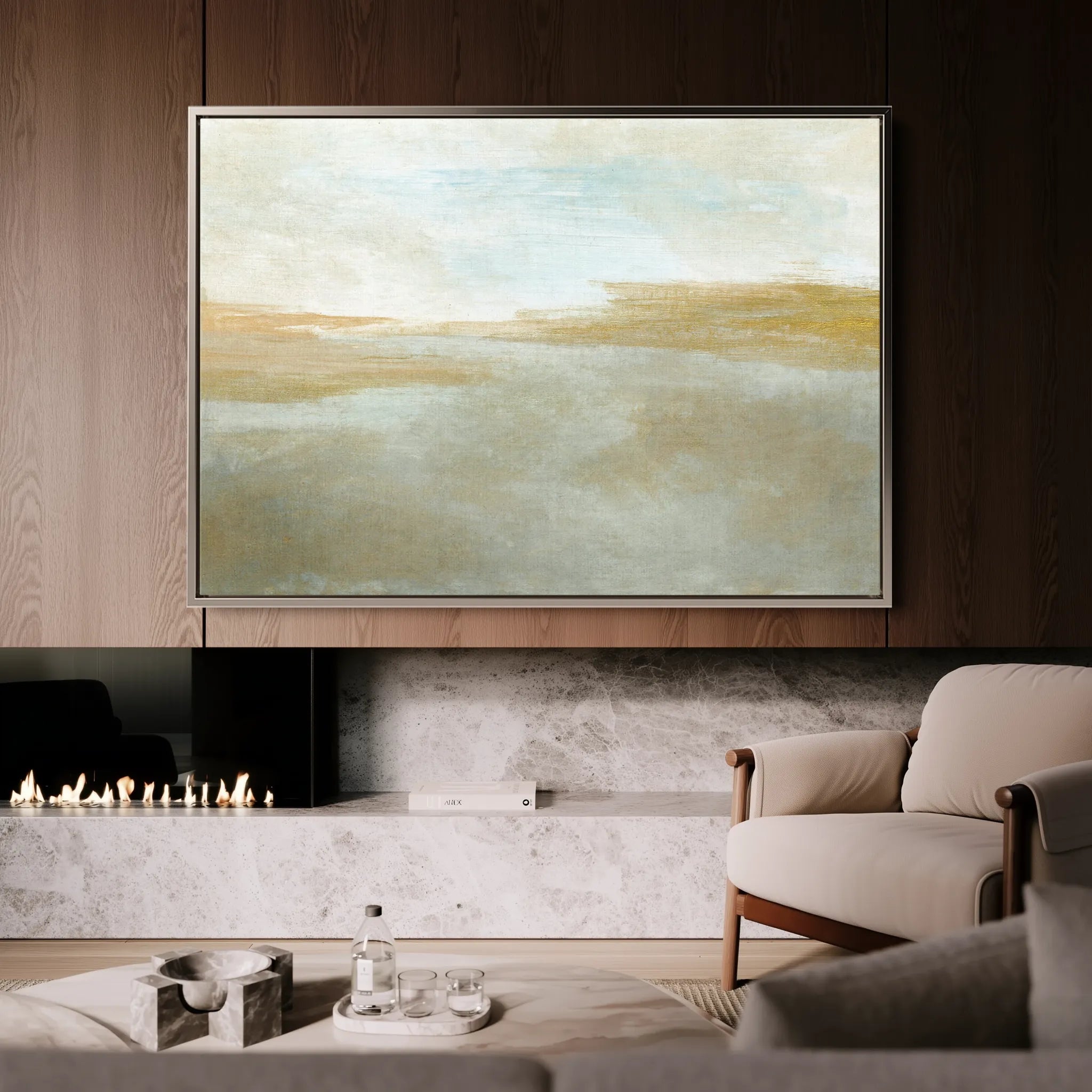 Abstract 271 Canvas Art 60 x 40 cm / Black