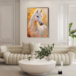 Horses 271 Canvas Art 60 x 40 cm / Black