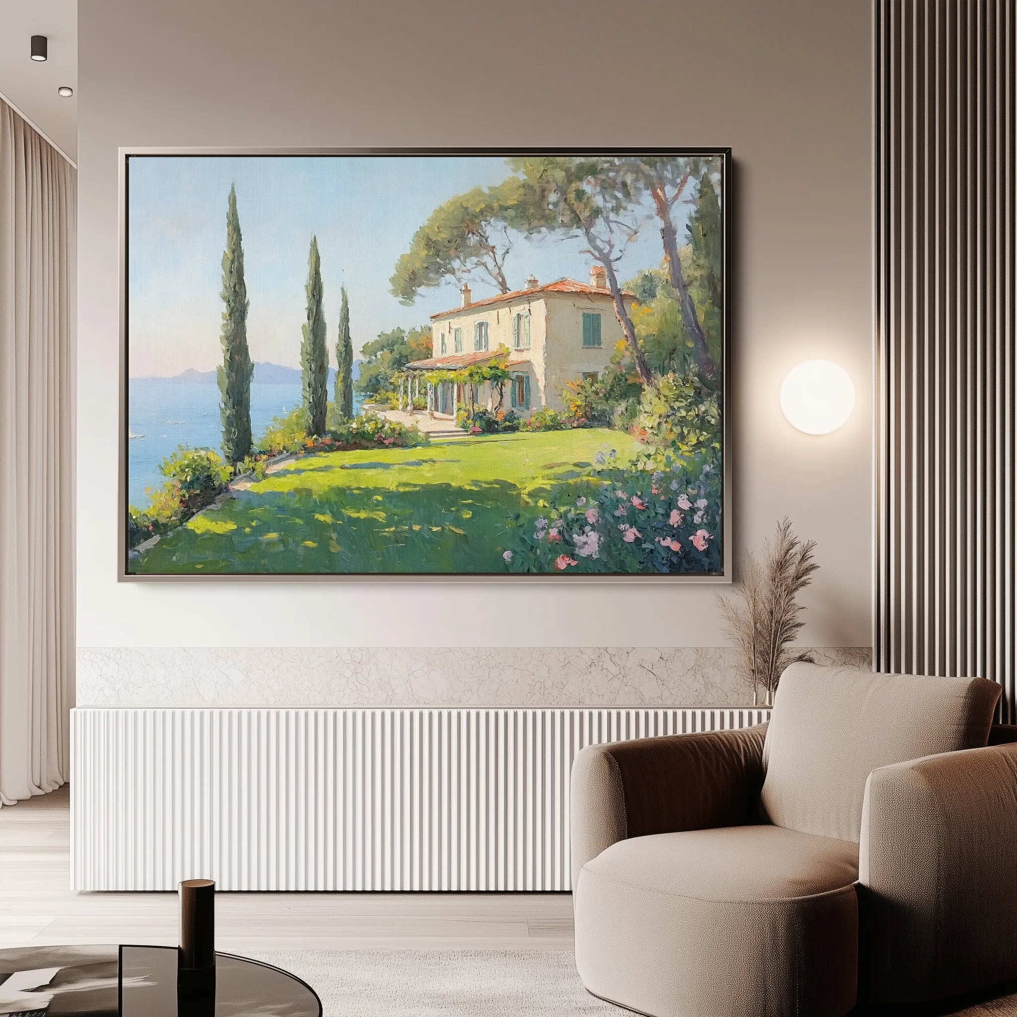Landscape 271 Canvas Art 60 x 40 cm / Black
