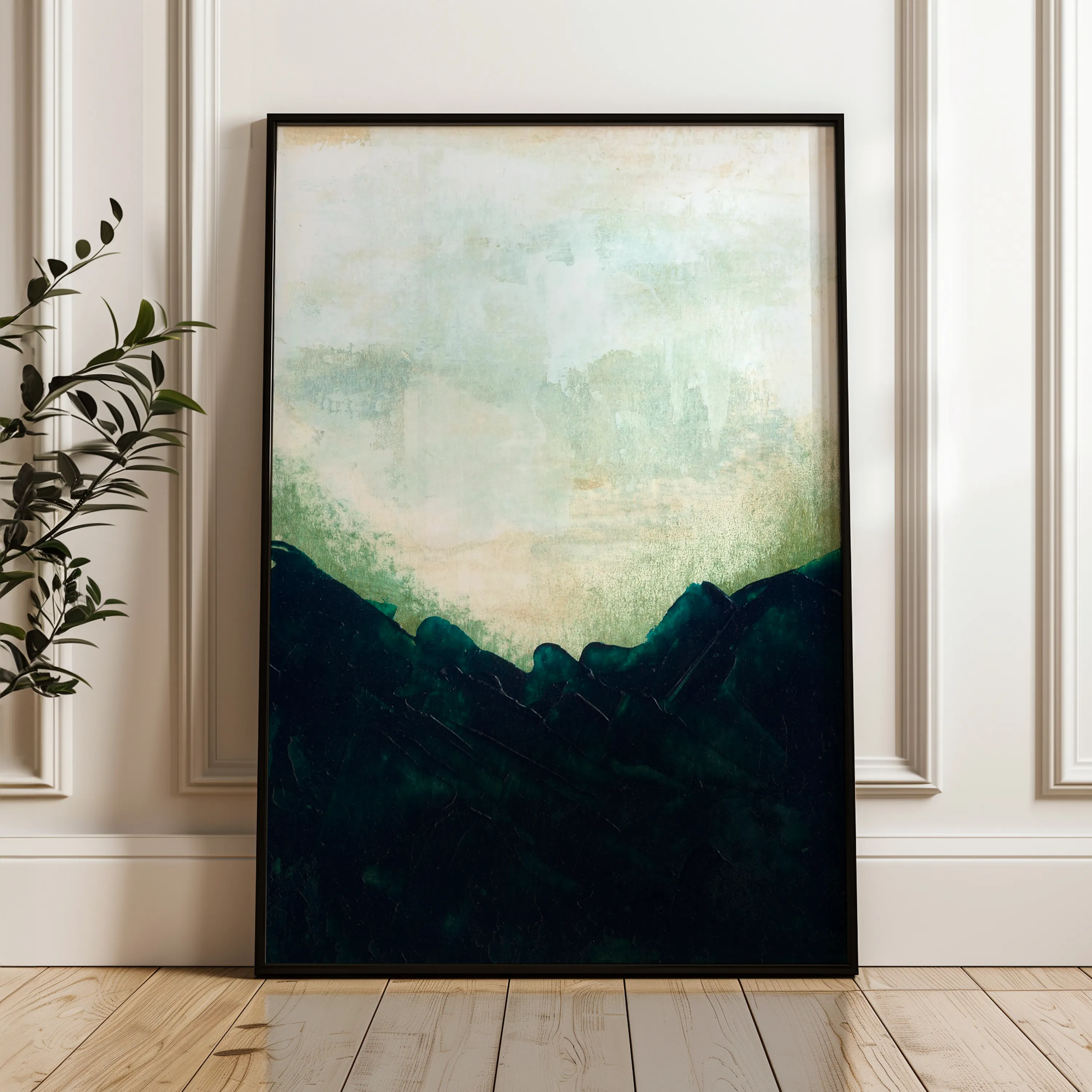 Abstract 272 Canvas Art 60 x 40 cm / Black