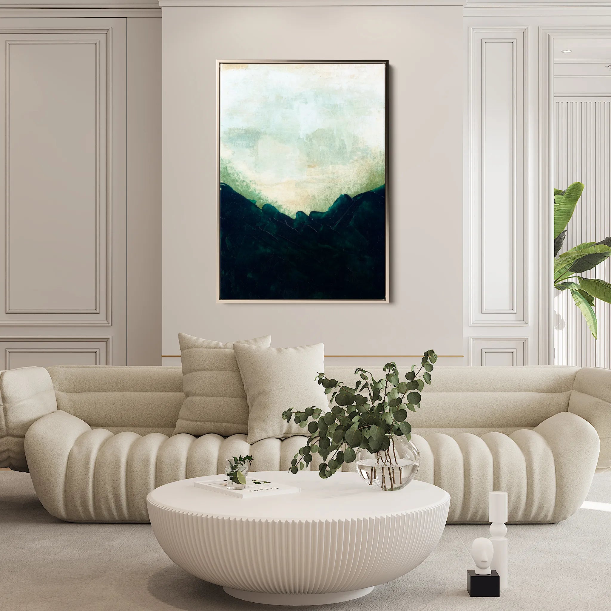 Abstract 272 Canvas Art 60 x 40 cm / Black