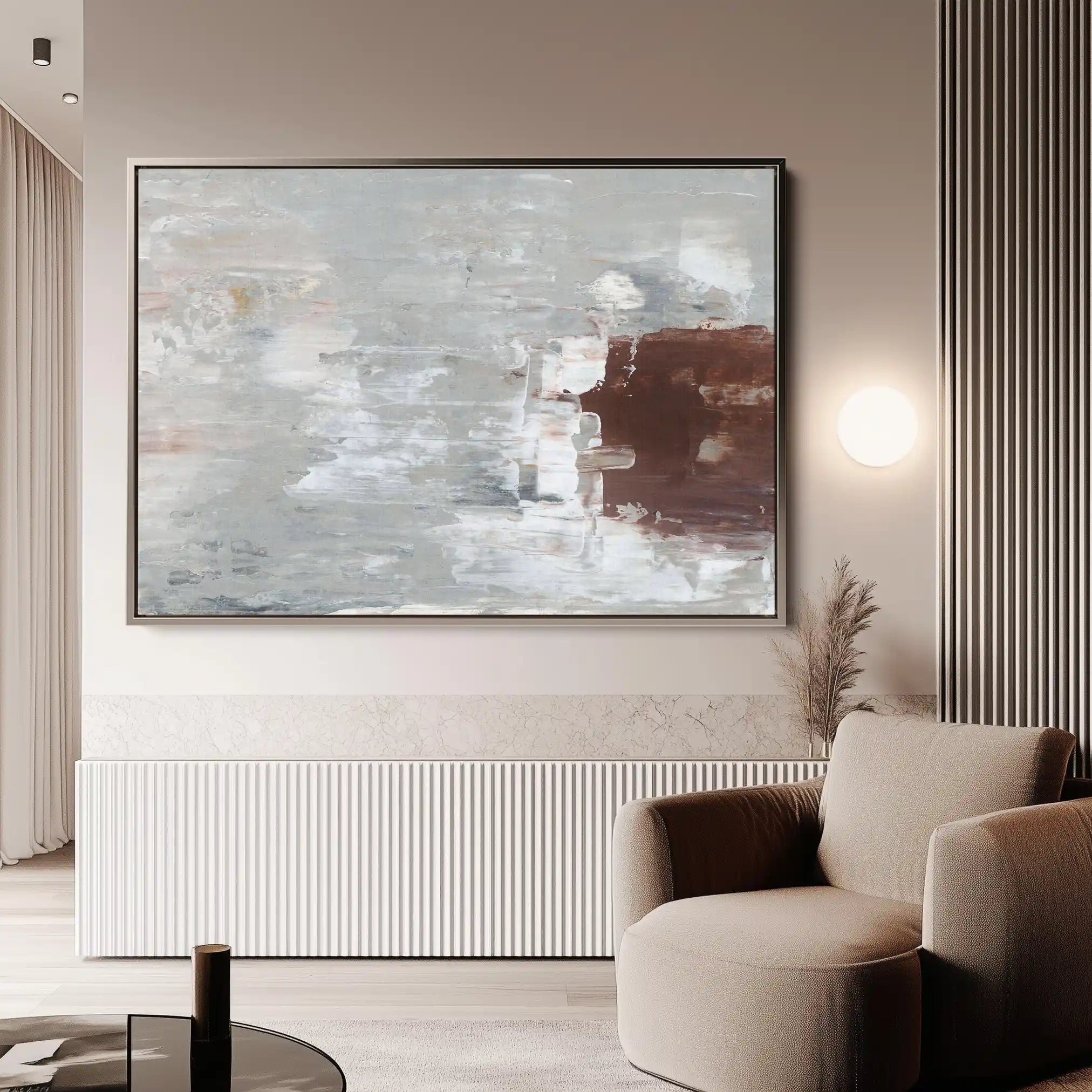 Abstract 273 Canvas Art 60 x 40 cm / Black