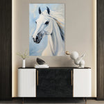 Horses 273 Canvas Art 60 x 40 cm / Black