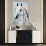 Horses 273 Canvas Art 60 x 40 cm / Black
