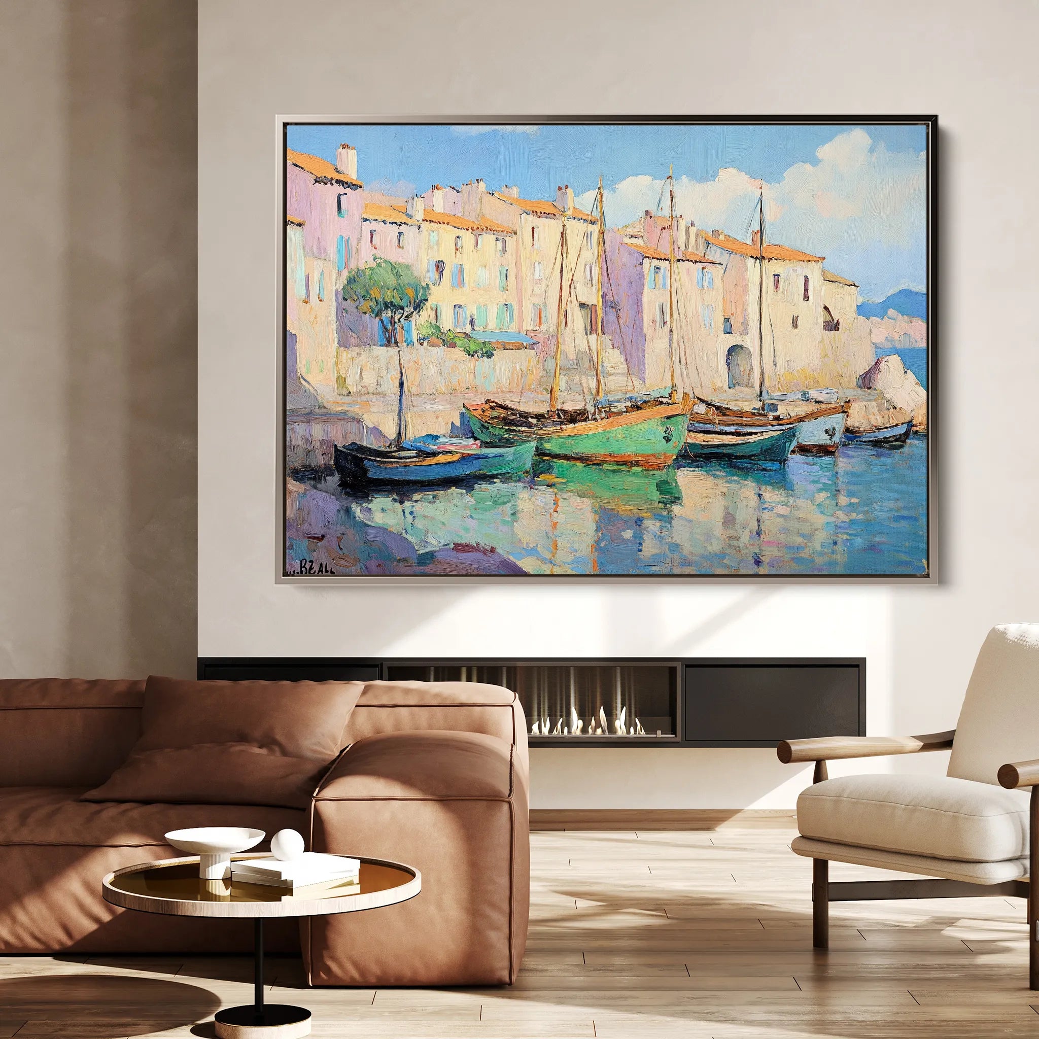 Landscape 273 Canvas Art 60 x 40 cm / Black
