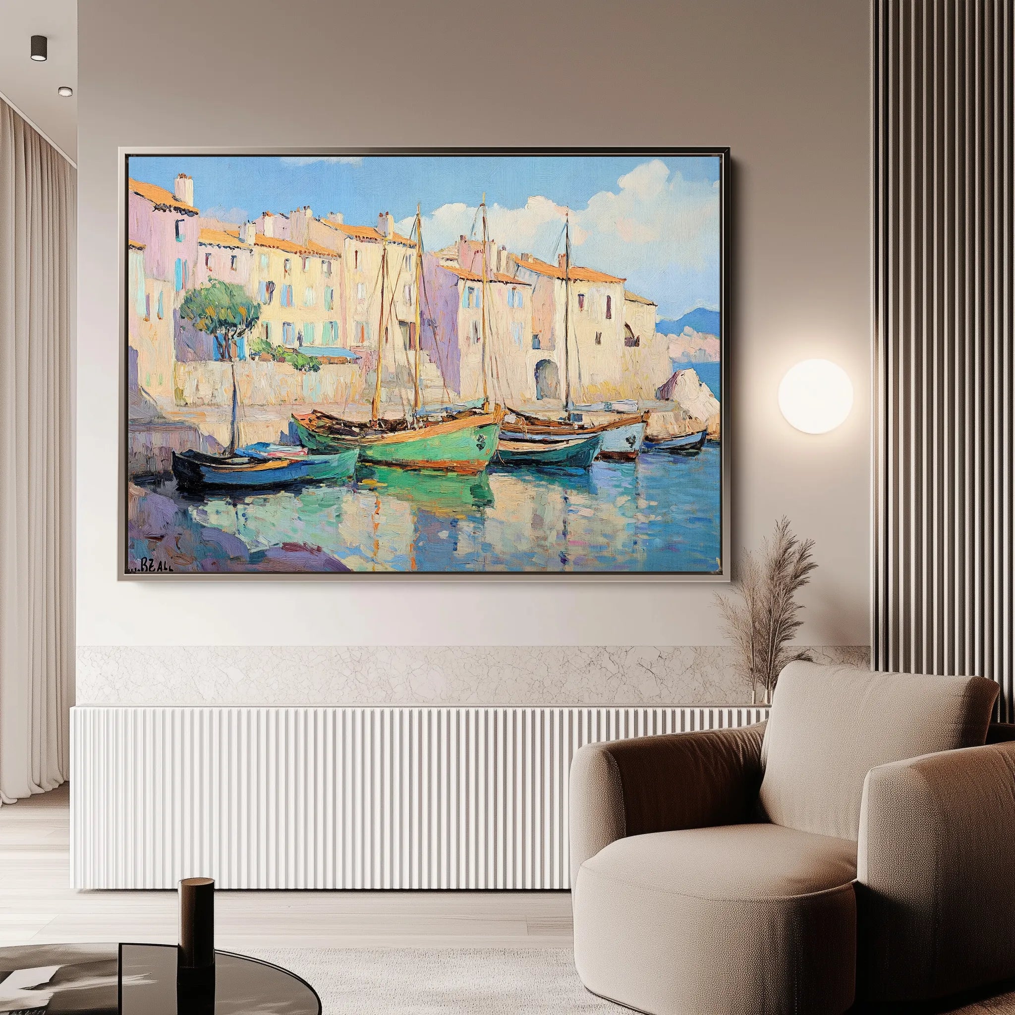 Landscape 273 Canvas Art 60 x 40 cm / Black