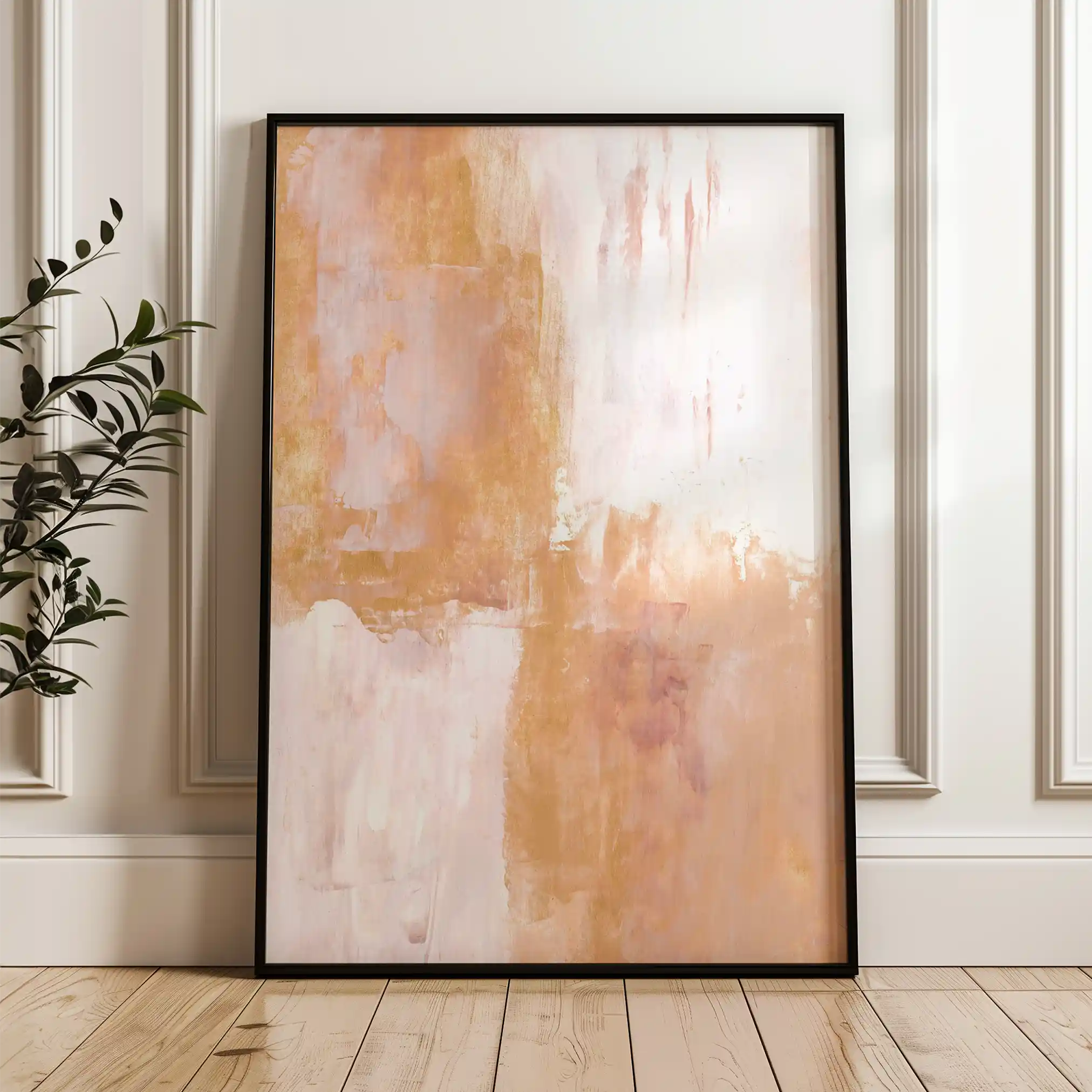 Abstract 274 Canvas Art 60 x 40 cm / Black