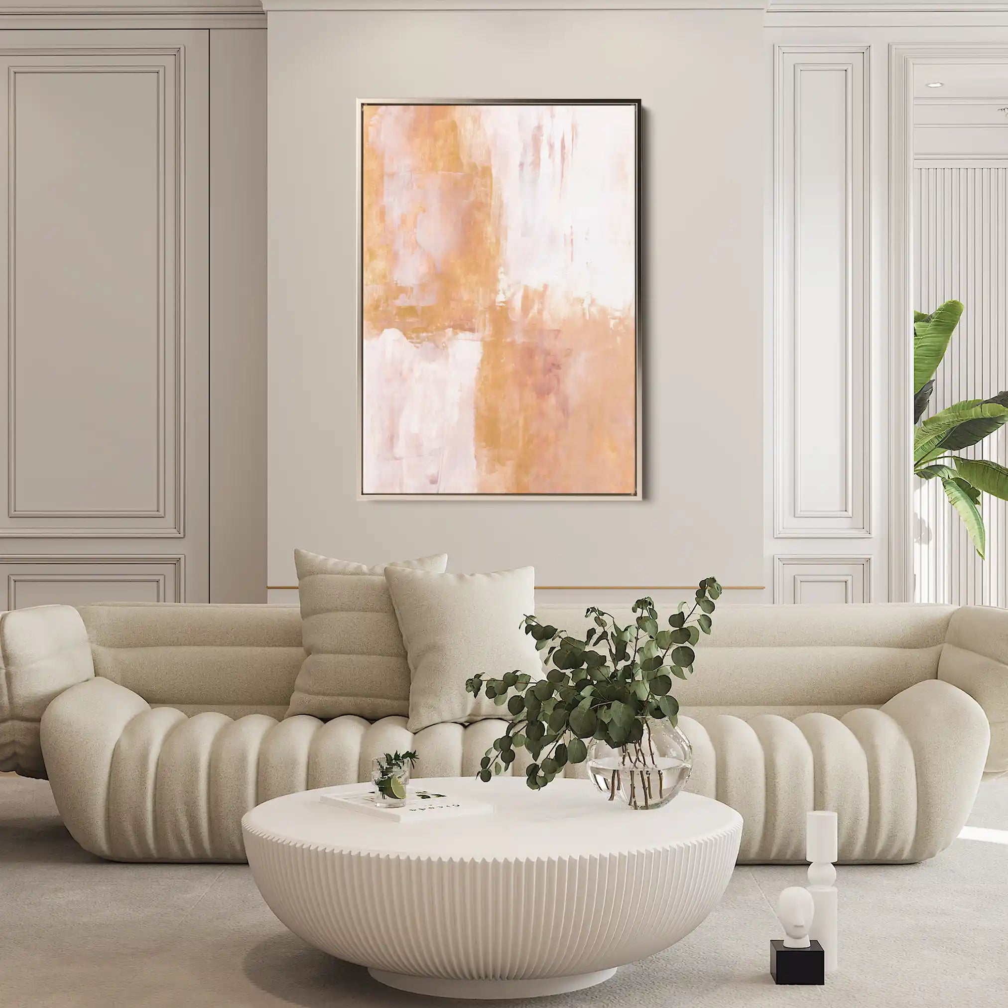 Abstract 274 Canvas Art 60 x 40 cm / Black