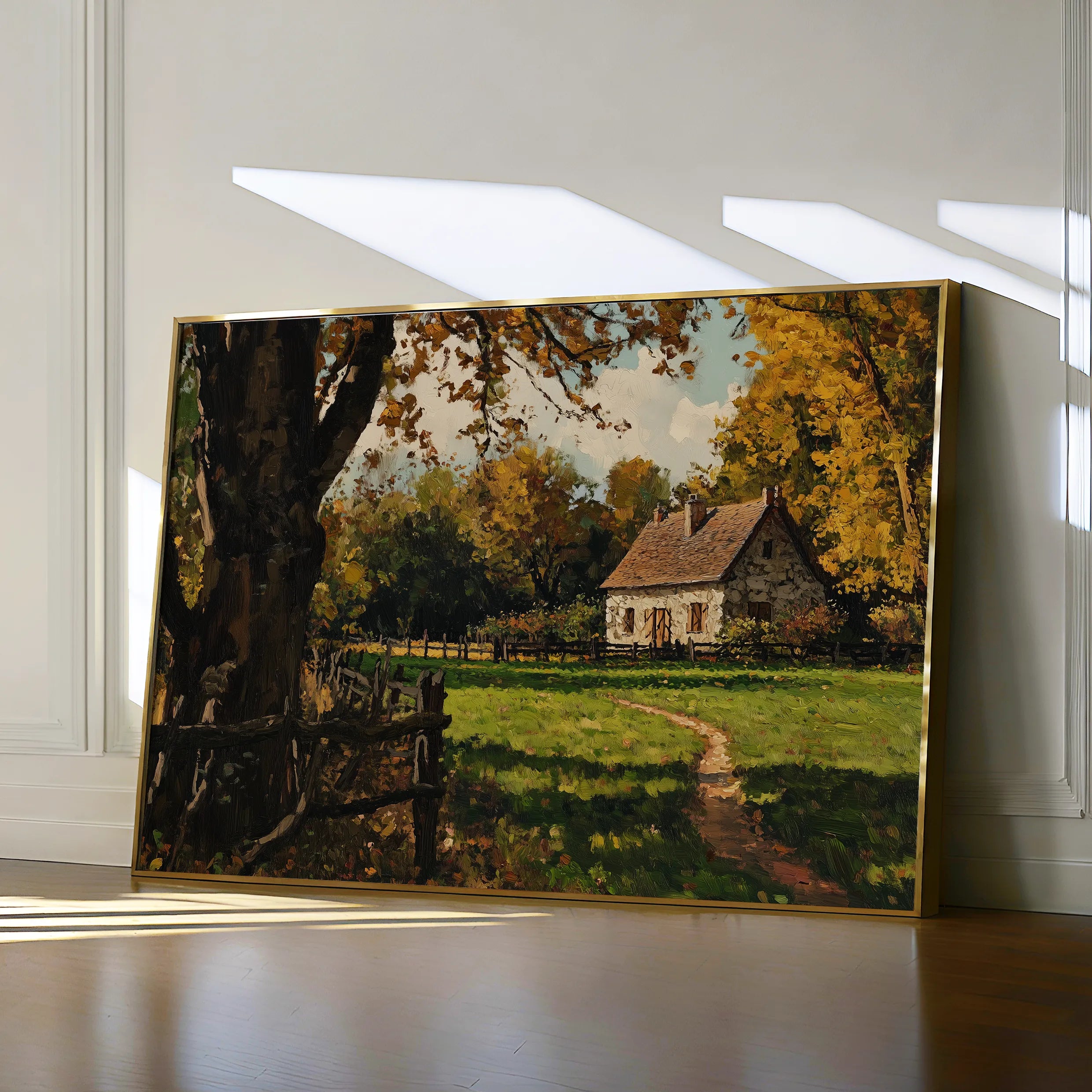 Landscape 274 Canvas Art 60 x 40 cm / Black