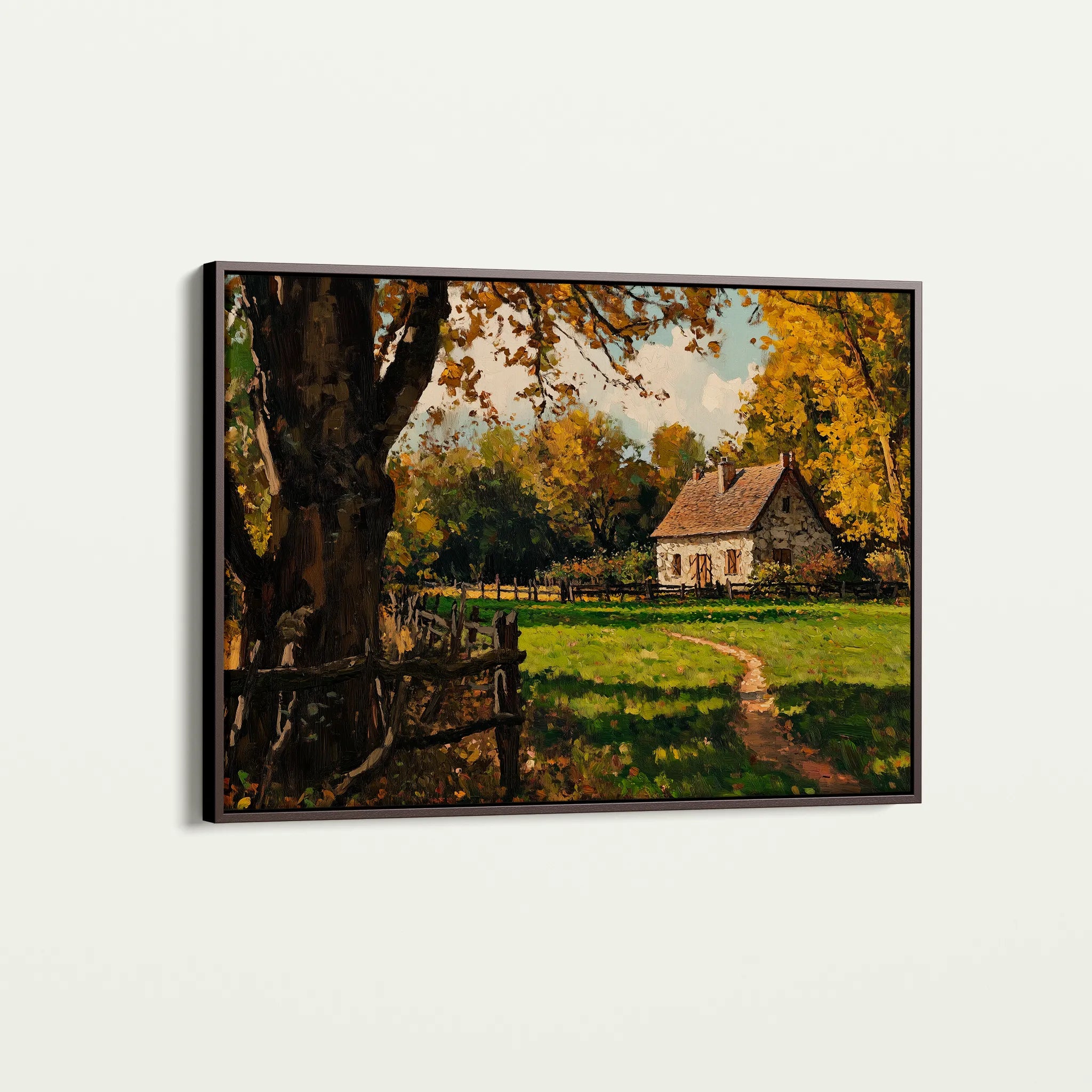 Landscape 274 Canvas Art 60 x 40 cm / Black