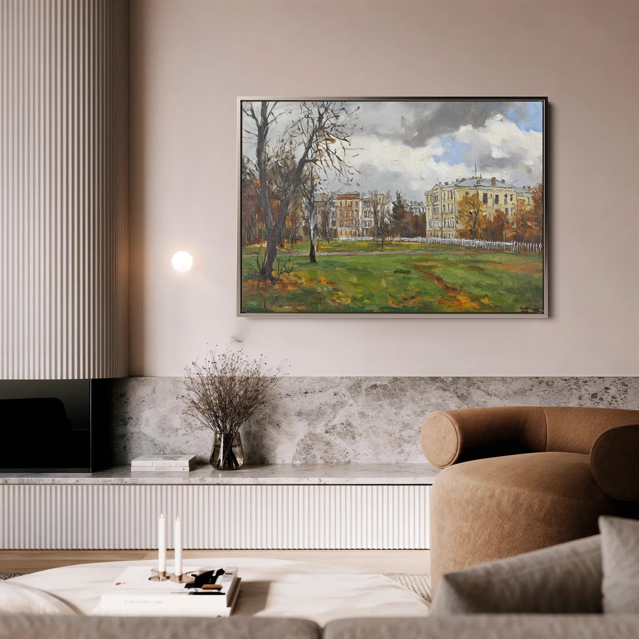 Landscape 275 Canvas Art 60 x 40 cm / Black