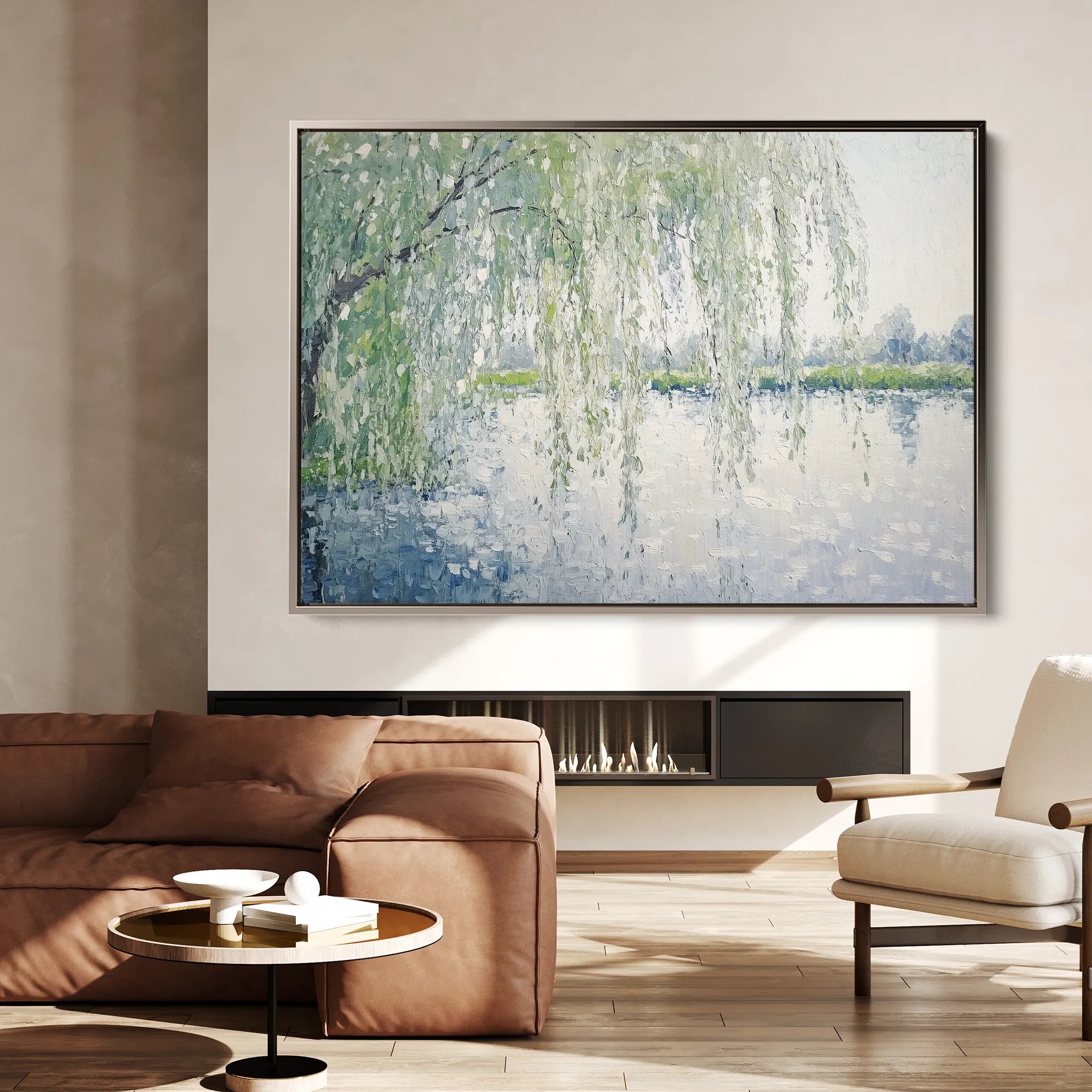Landscape 276 Canvas Art 60 x 40 cm / Black