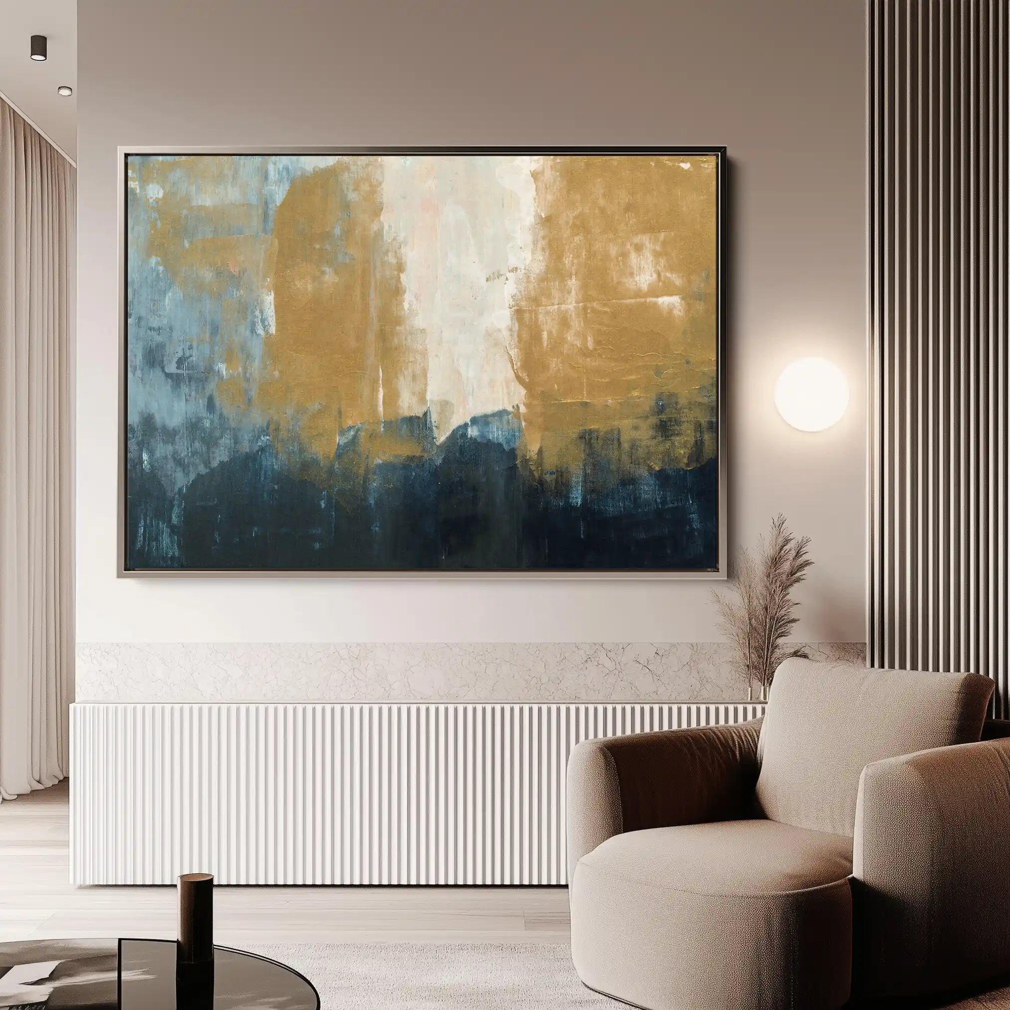 Abstract 277 Canvas Art 60 x 40 cm / Black