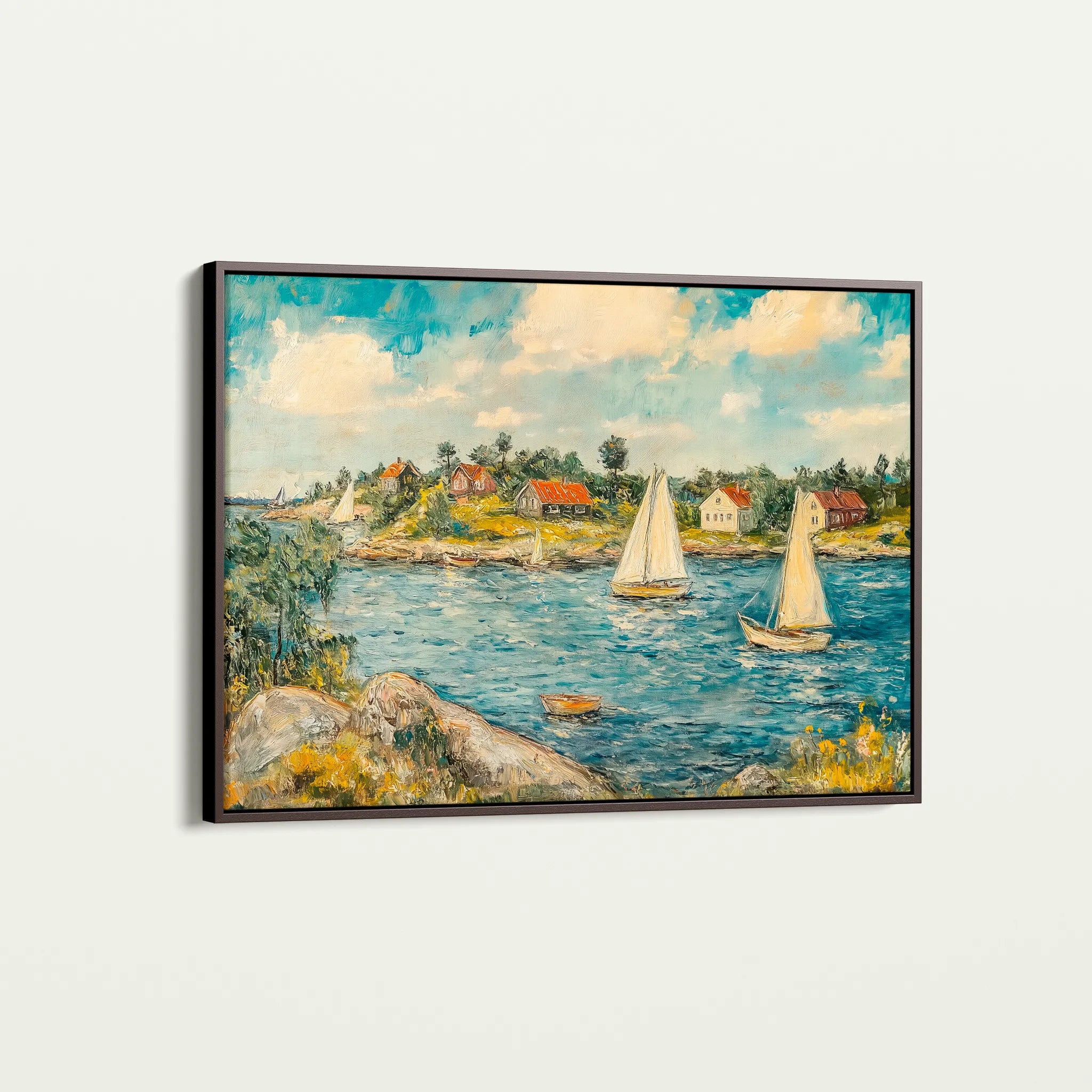 Landscape 277 Canvas Art 60 x 40 cm / Black