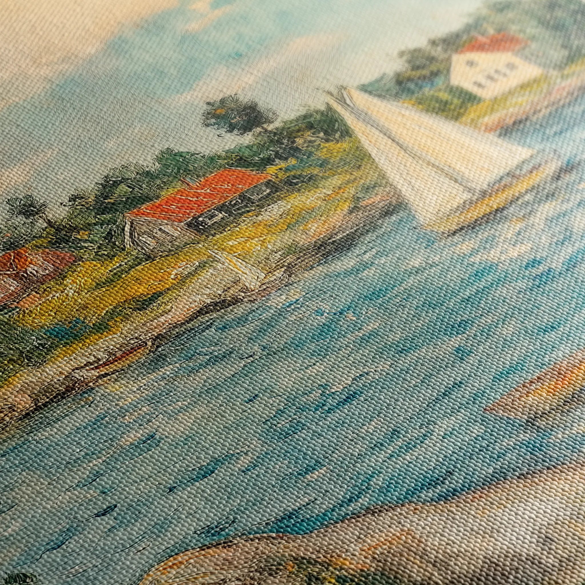 Landscape 277 Canvas Art 60 x 40 cm / Black