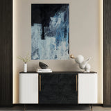 Abstract 279 Canvas Art 60 x 40 cm / Black