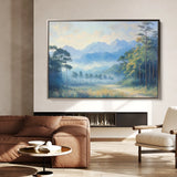 Landscape 279 Canvas Art 60 x 40 cm / Black