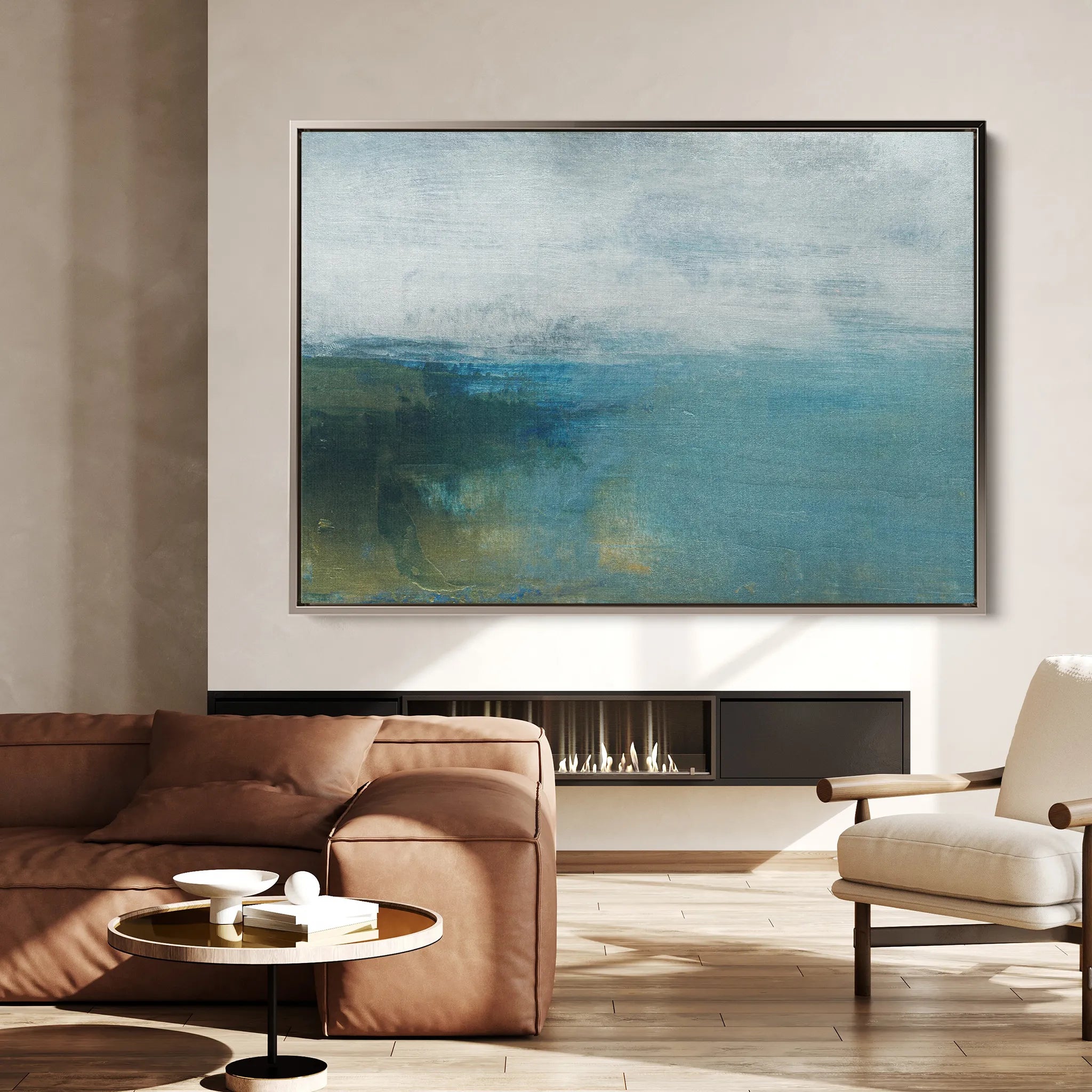 Abstract 280 Canvas Art 60 x 40 cm / Black