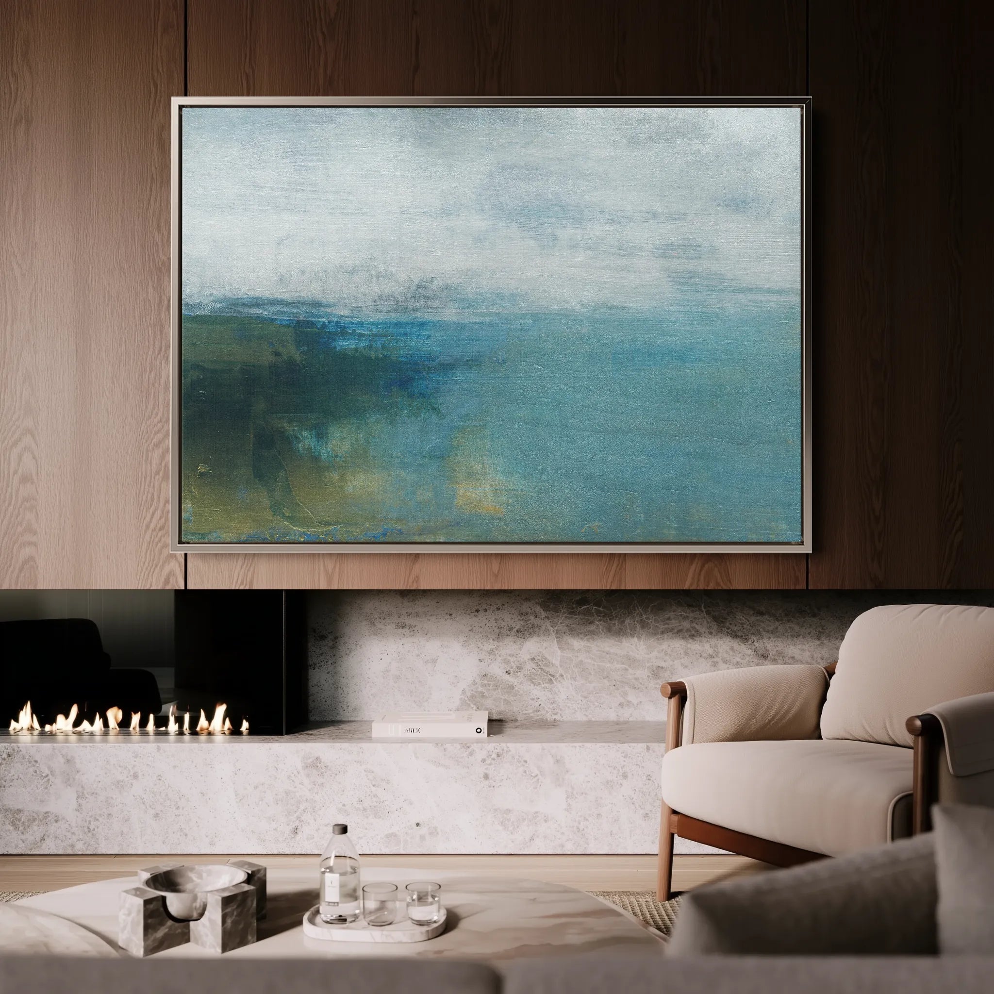 Abstract 280 Canvas Art 60 x 40 cm / Black