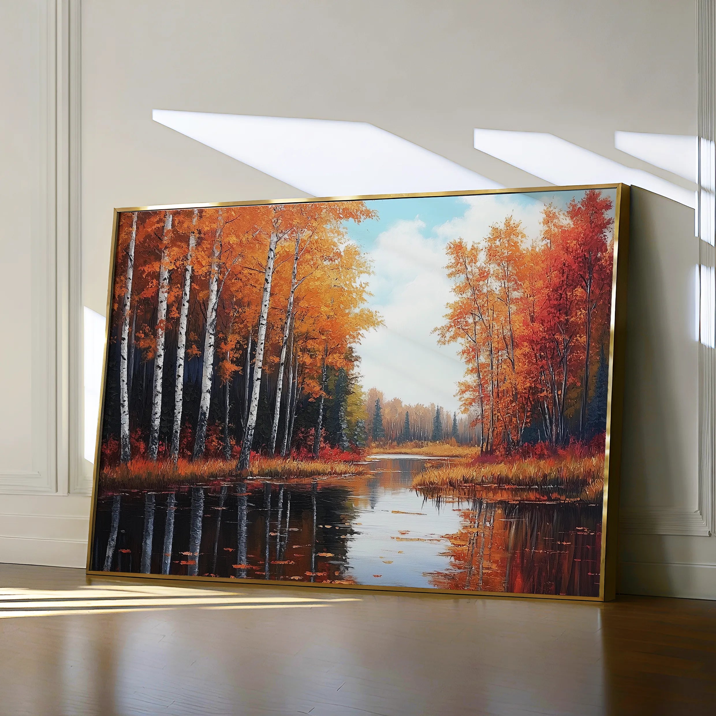 Landscape 280 Canvas Art 60 x 40 cm / Black