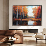 Landscape 280 Canvas Art 60 x 40 cm / Black