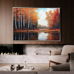 Landscape 280 Canvas Art 60 x 40 cm / Black