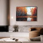 Landscape 280 Canvas Art 60 x 40 cm / Black