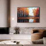 Landscape 280 Canvas Art 60 x 40 cm / Black