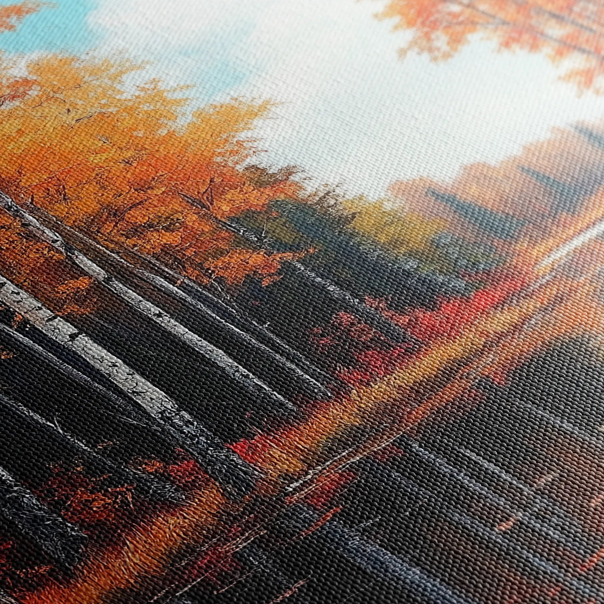 Landscape 280 Canvas Art 60 x 40 cm / Black